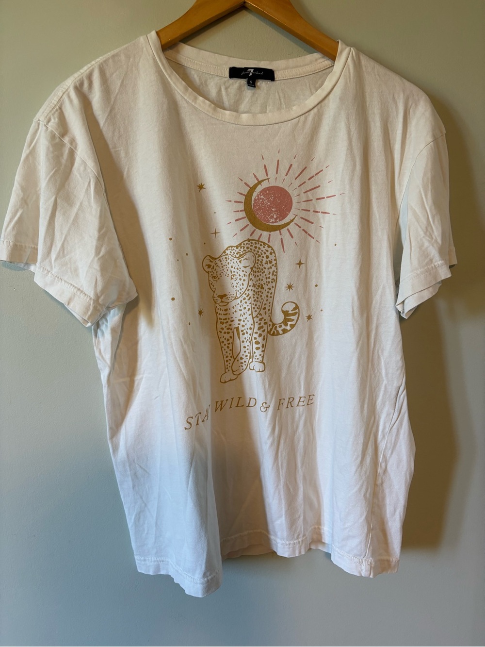 Womens 7 For all Mankind  Graphic Tee T-shirt 100% Cotton  S